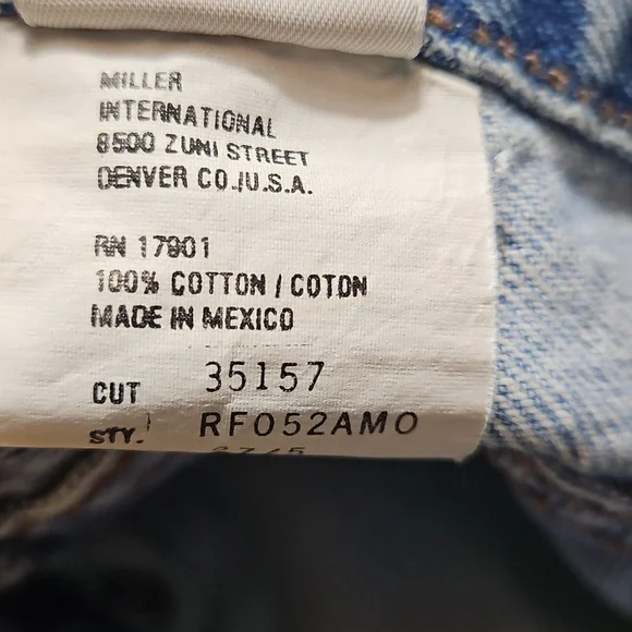 Vintage Women's Rockies Relaxed Fit Jeans 100% Cotton 27/5 L High Rise RF052AMO - Picture 12 of 16